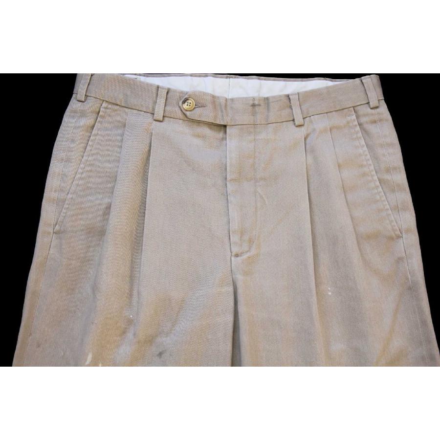 L.L.Bean 80s USA製 ペンキ飛び ツータック チノパン グレー L.L.Bean 80s USA製 ペンキ飛び ツータック チノパン グレー