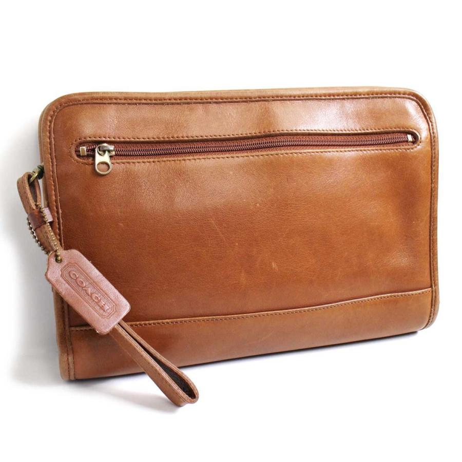 COACH（コーチ） USA製 オールド レザー クラッチバッグ ブラウン