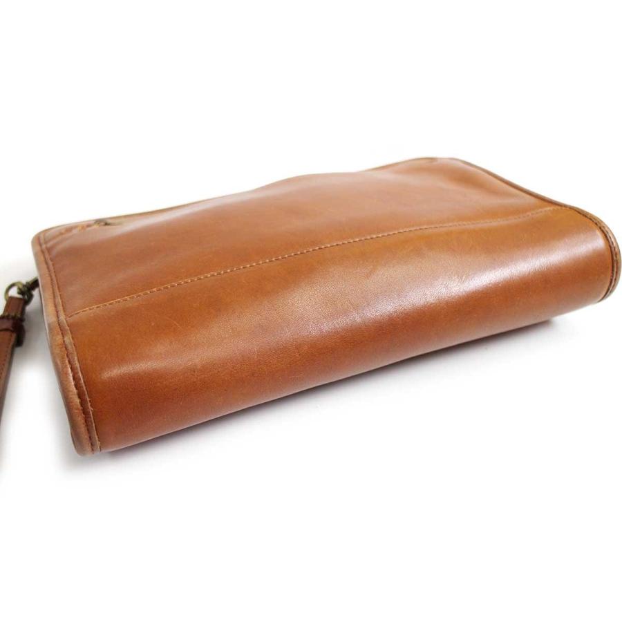 COACH（コーチ） USA製 オールド レザー クラッチバッグ ブラウン