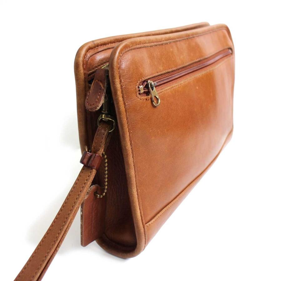 COACH（コーチ） USA製 オールド レザー クラッチバッグ ブラウン