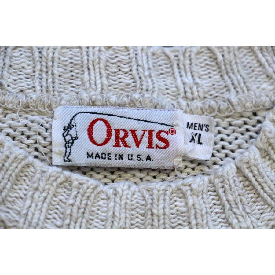 ORVIS（オービス） 80s USA製 マルチボーダー コットン×リネンニット