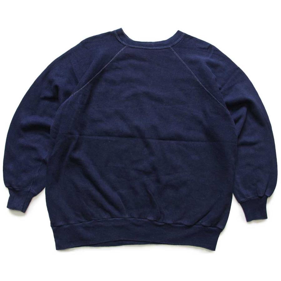 70s USA製 LAFAYETTE COLLEGE フロッキープリント スウェット 紺 70s USA製 LAFAYETTE COLLEGE フロッキープリント スウェット 紺