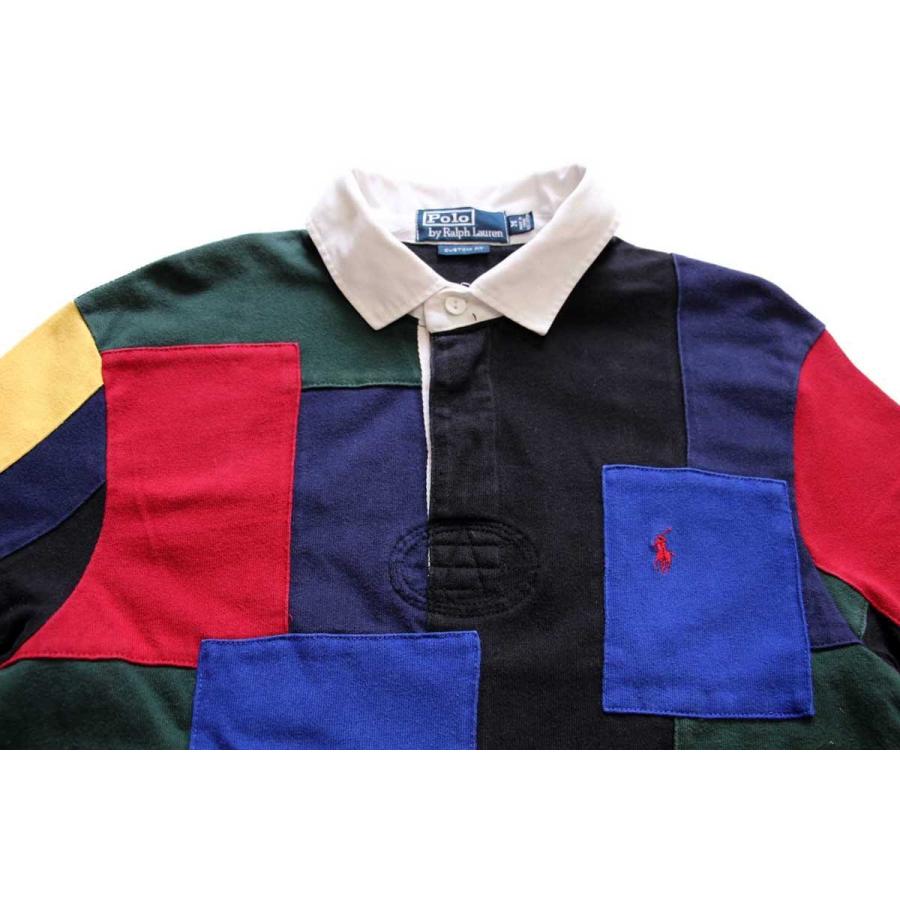 00s ポロ ラルフローレン CUSTOM FIT パッチワーク コットン 00s ポロ ラルフローレン CUSTOM FIT パッチワーク コットン