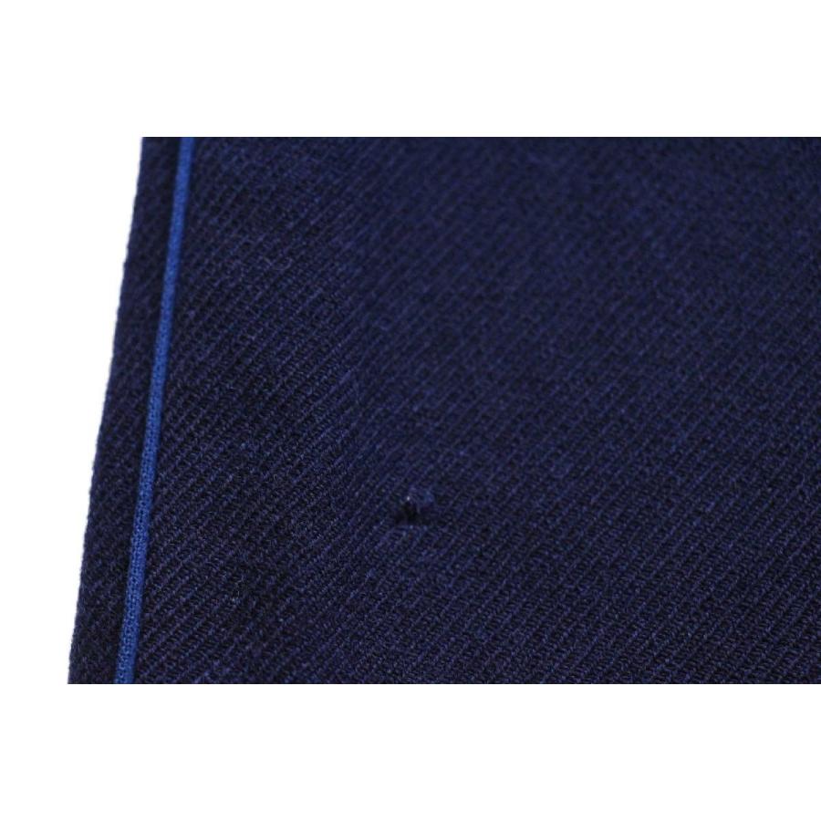 40s UNKNOWN シンチバック サイドライン スラックス ウールパンツ 紺