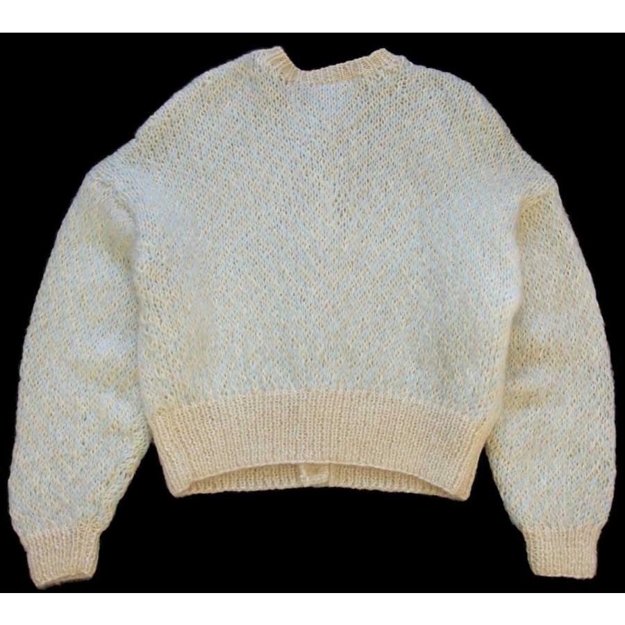 80s Liz Claiborne ジグザグ柄 ショート丈 アクリル×ウールニット  