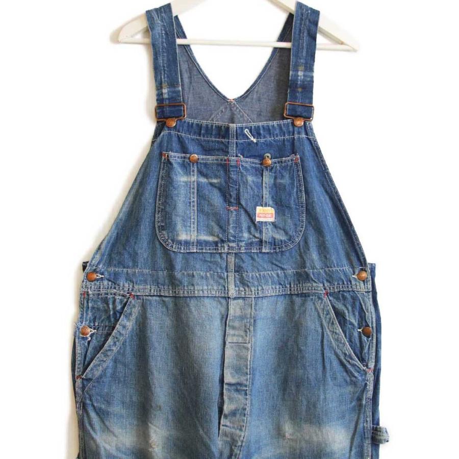 50s USA製 PENNEY'S PAYDAY ダメージ リペア インディゴ デニム 50s USA製 PENNEY'S PAYDAY ダメージ リペア インディゴ デニム