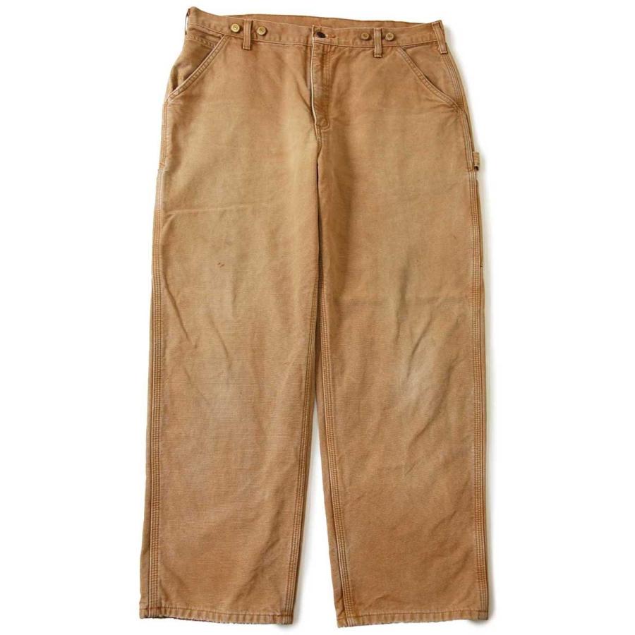 carhartt ネルライナー ダック地 ペインターパンツ w38 ビッグサイズ 00s USA製 carharttカーハート チェック ネルライナー ダック地