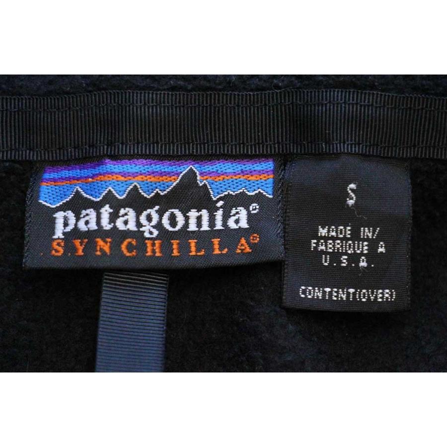 patagonia（パタゴニア） 90s USA製 シンチラ フリースジャケット 黒 S