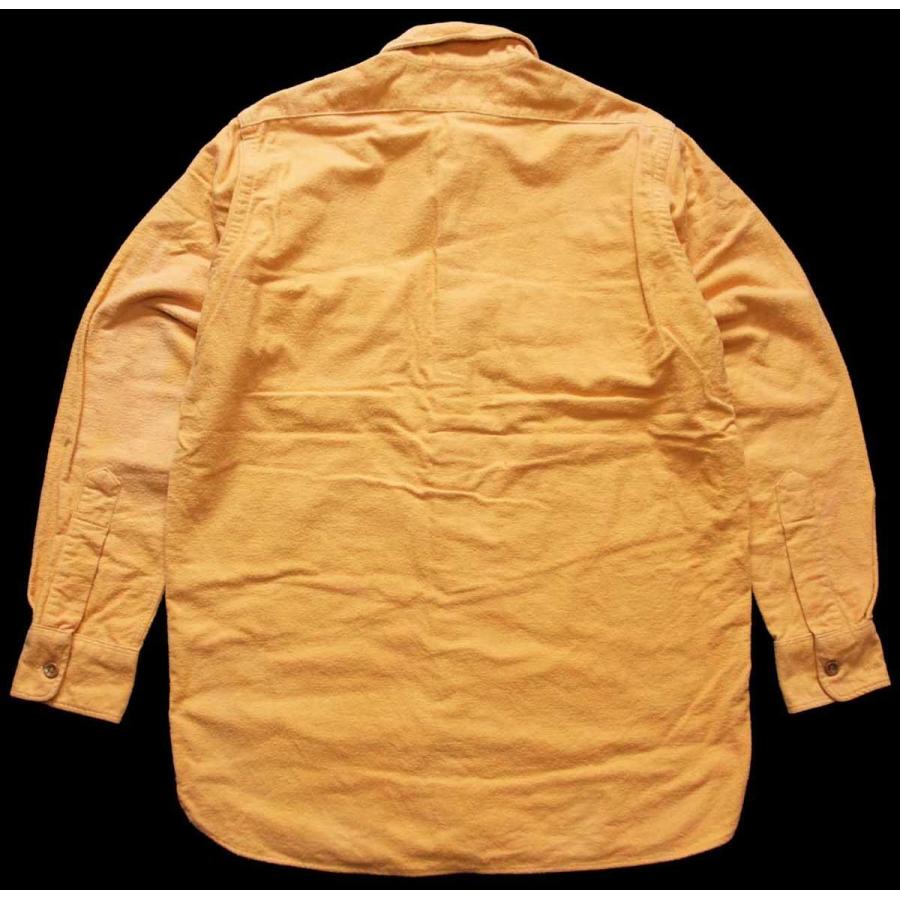 L.L.Bean 70s 筆記体タグ 無地 コットン シャモアクロスシャツ L.L.Bean 70s 筆記体タグ 無地 コットン シャモアクロスシャツ