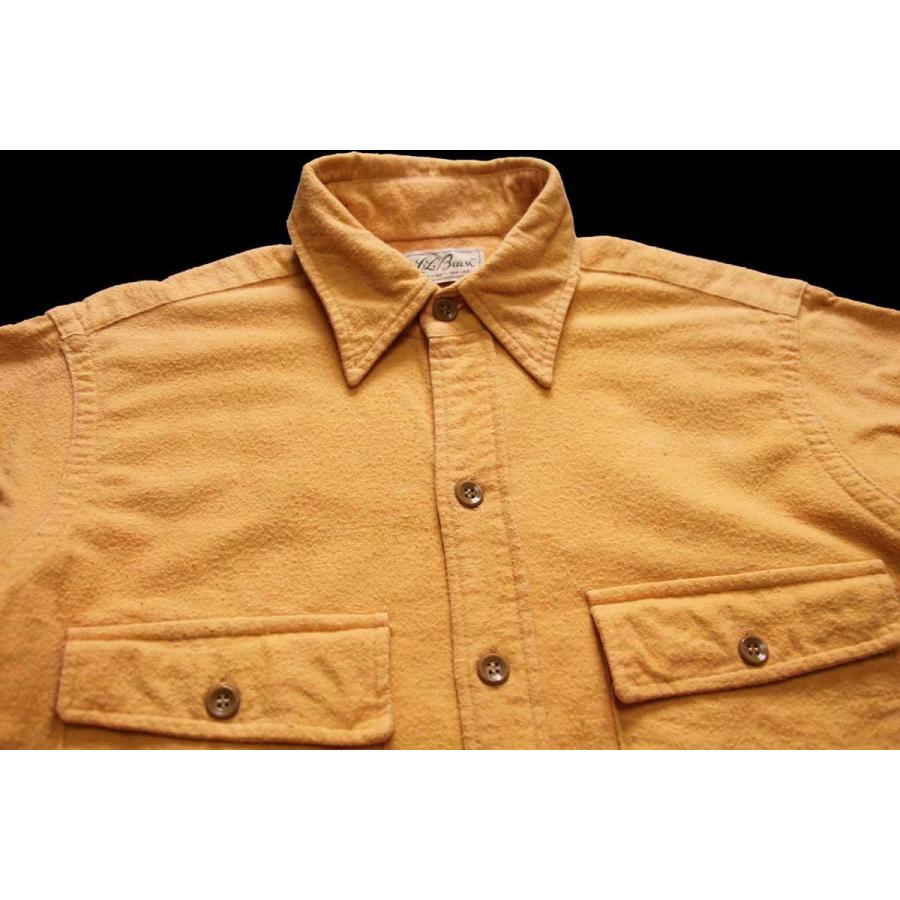 L.L.Bean 70s 筆記体タグ 無地 コットン シャモアクロスシャツ L.L.Bean 70s 筆記体タグ 無地 コットン シャモアクロスシャツ