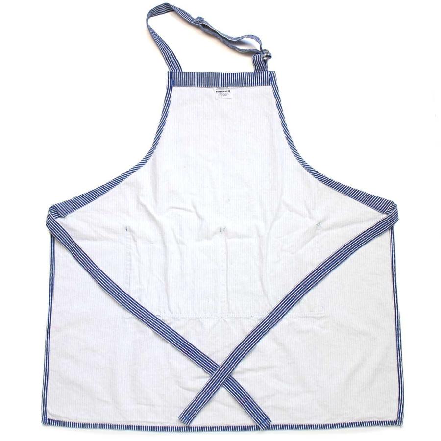 USA製 HOUSEWEARS ヒッコリー ストライプ ワークエプロン☆オールド