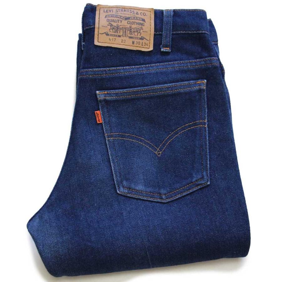 Levi's 417 イタリア製 デニム W33 L34 Levi's（リーバイス） 00s イタリア製 417 センタープレス ストレッチ