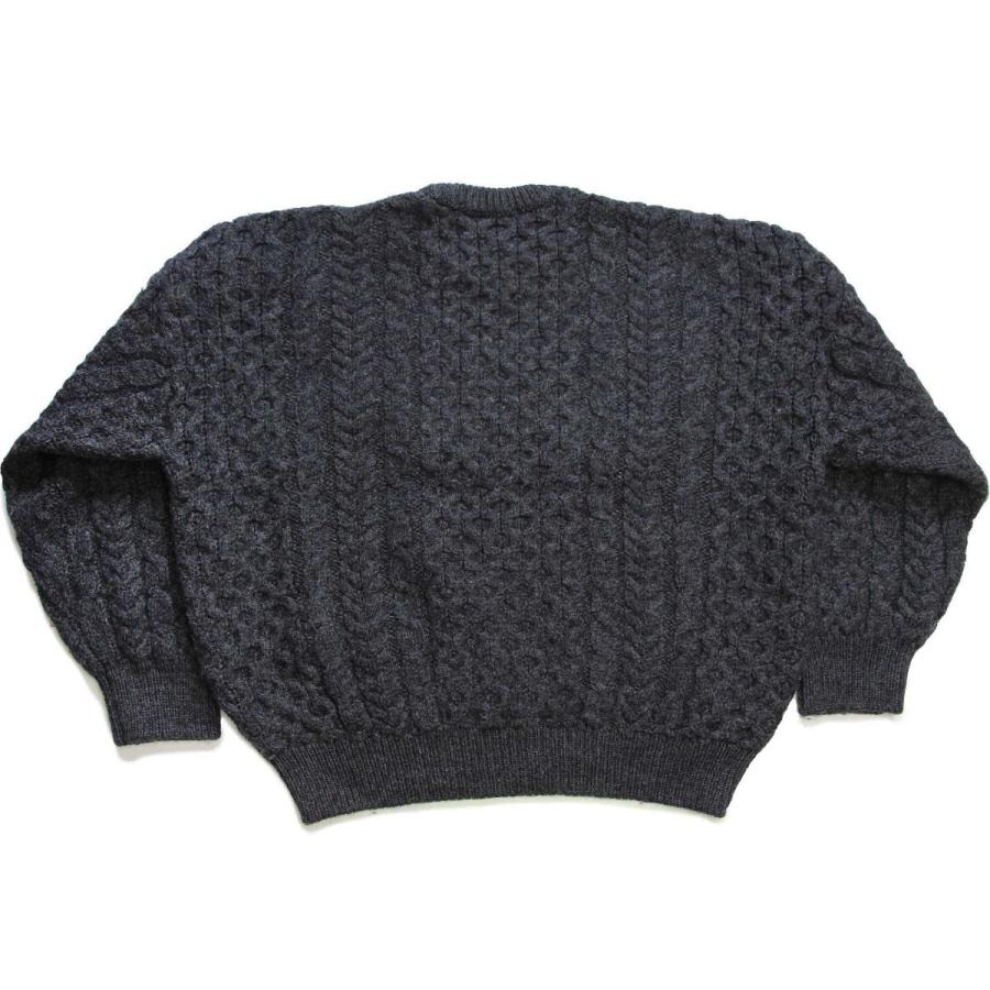 アイルランド製 COUNTRY knitwear ケーブル編み ウールニット セーター  
