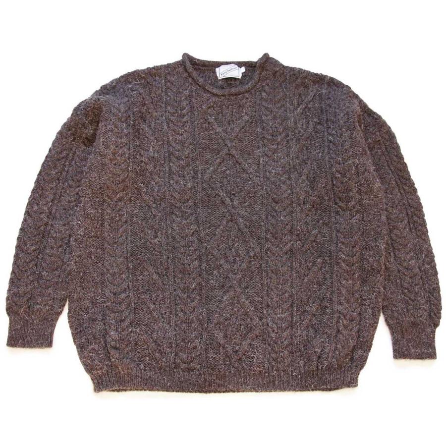 Kerry Traditions ロールネック ケーブル編み ウールニット セーター  