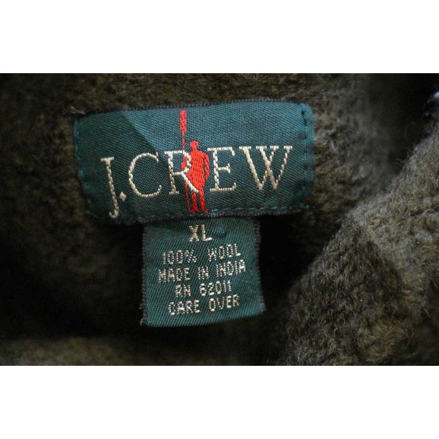 オリーブグリーン ベージュ　ハイネックセーター　90s 巨人タグ　ロールネック 楽天市場】90s J CREW ロールネック ウール ニット セーター メンズ M