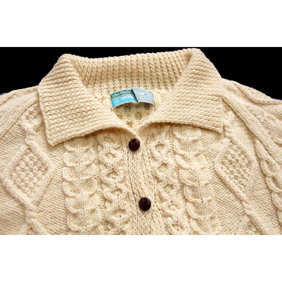 John Molloy（ジョンモロイ） アイルランド製 ケーブル編み 襟付き