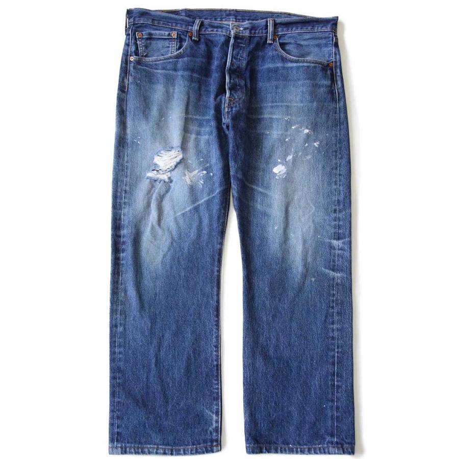 Levi's（リーバイス） メキシコ製 501 ペンキ飛び&ダメージ デニム