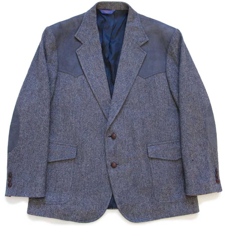 【L】PENDLETON ツイード テーラード ジャケット ペンドルトン ウール PENDLETON（ペンドルトン） 00s メキシコ製 2つボタン ヨーク切り替え