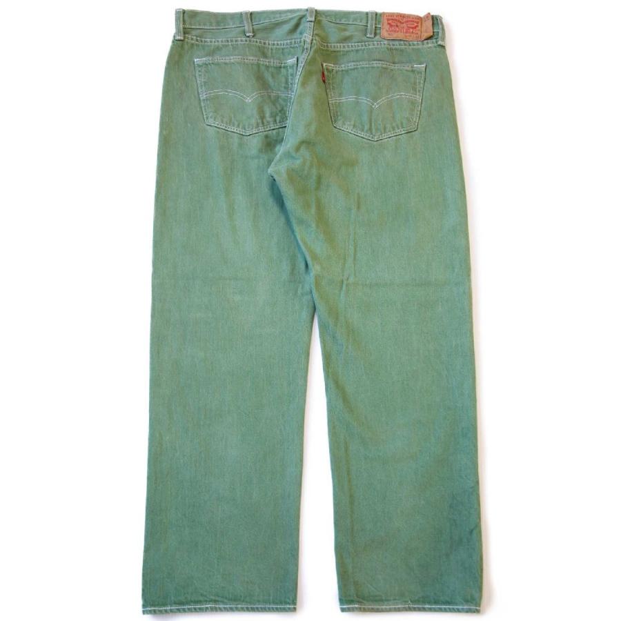 Levi's（リーバイス） 501 ペンキ飛び 先染め カラーデニムパンツ 緑