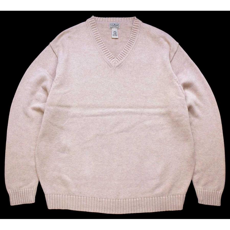 シンプル無地　Ｖネックニット　コットンニット　やや薄手生地　エルエルビーン L.L.Bean（エルエルビーン） 無地 Vネック コットンニット セーター 薄
