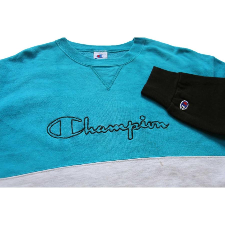 Champion（チャンピオン） 90s USA製 スクリプト ビッグロゴ刺繍