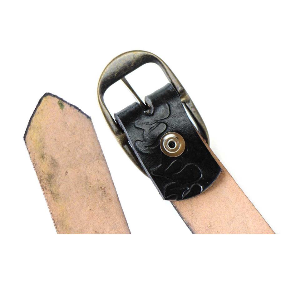 新品☆USA製 BRACKNEY LEATHER WORKS フレイムス 型押し ペイント