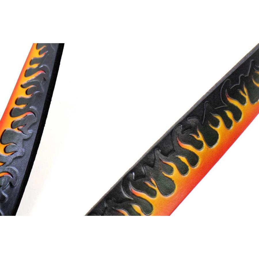 新品☆USA製 BRACKNEY LEATHER WORKS フレイムス 型押し ペイント