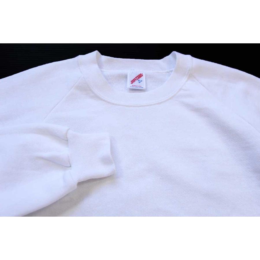 JERZEES（ジャージーズ） 80s USA製 無地 スウェット 白 XL☆ブランク