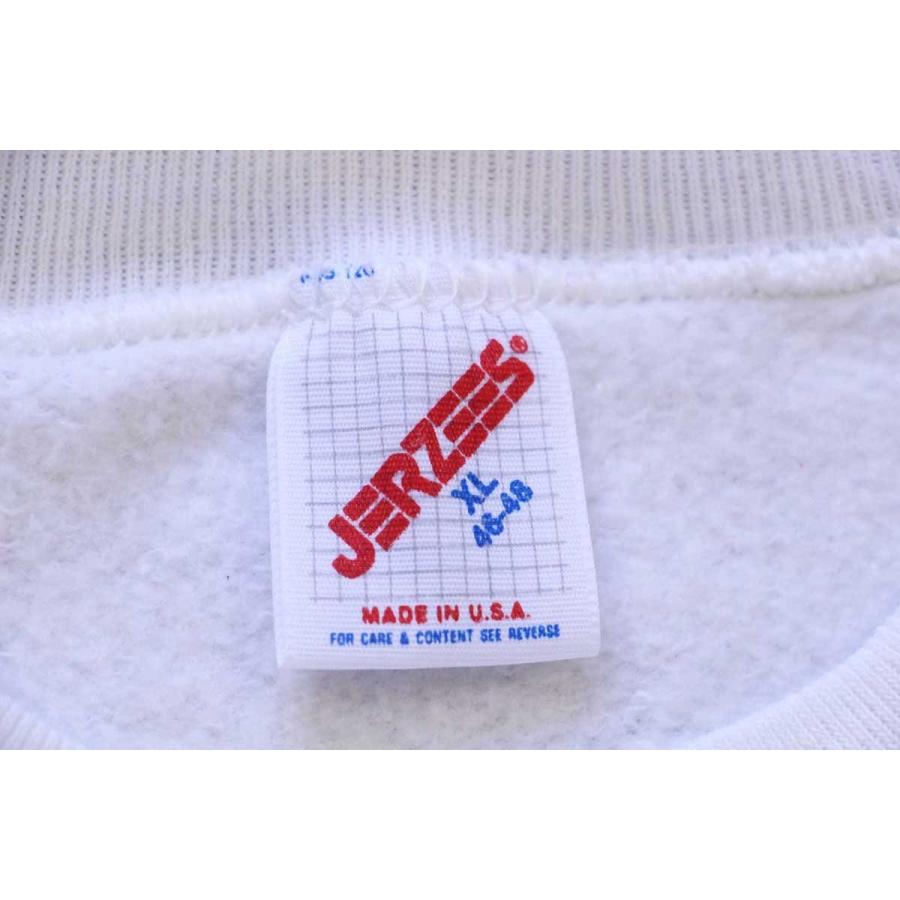 JERZEES（ジャージーズ） 80s USA製 無地 スウェット 白 XL☆ブランク
