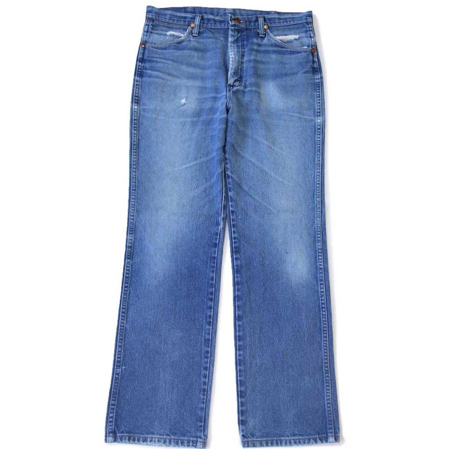Wrangler（ラングラー） 90s USA製 ダメージ デニムパンツ ヒゲ W34 