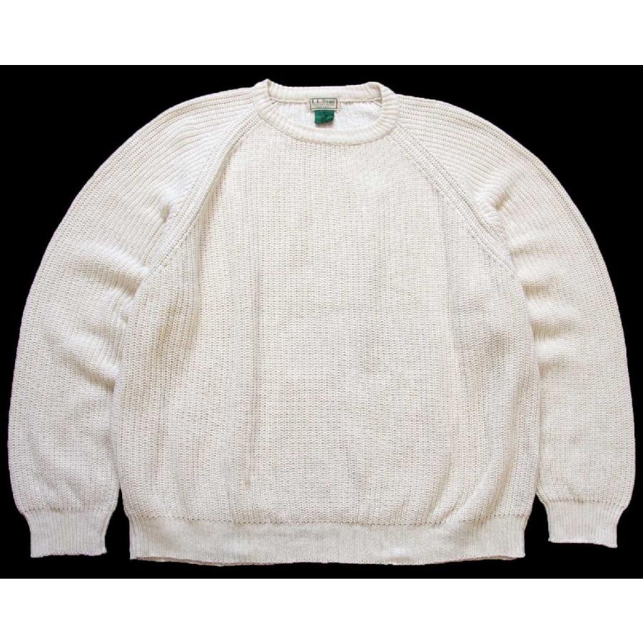 L.L.Bean（エルエルビーン） 80s USA製 無地 ローゲージ コットン 