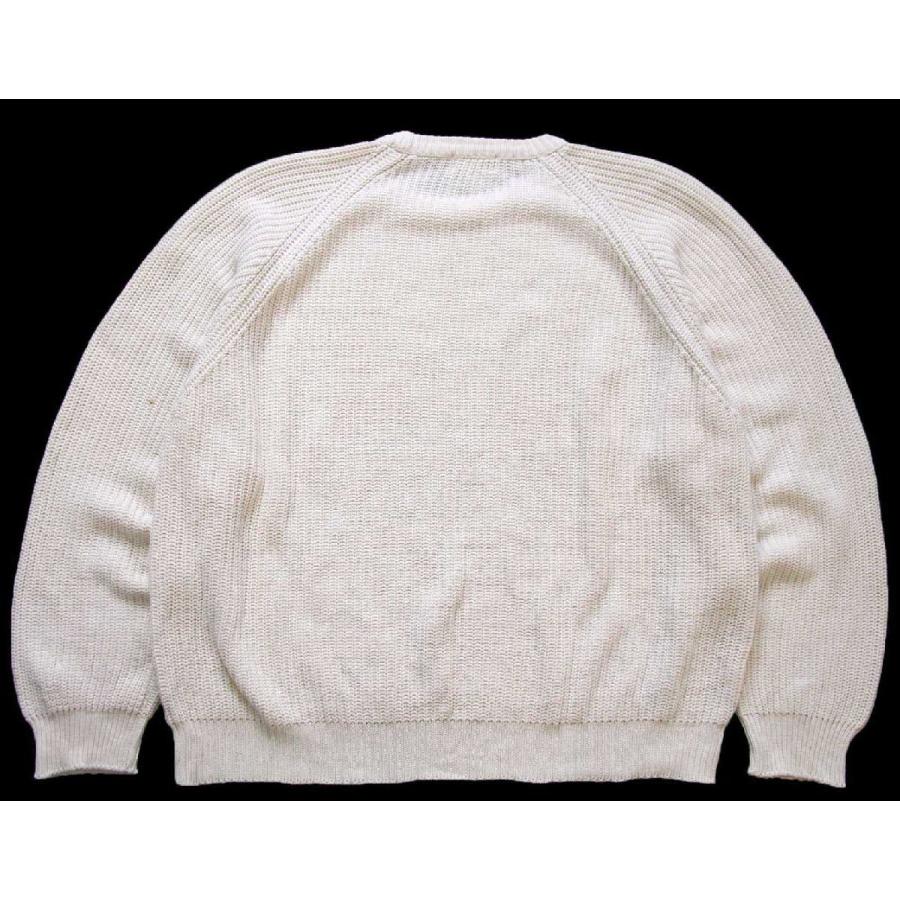 L.L.Bean 80s USA製 無地 ローゲージ コットンニット セーター