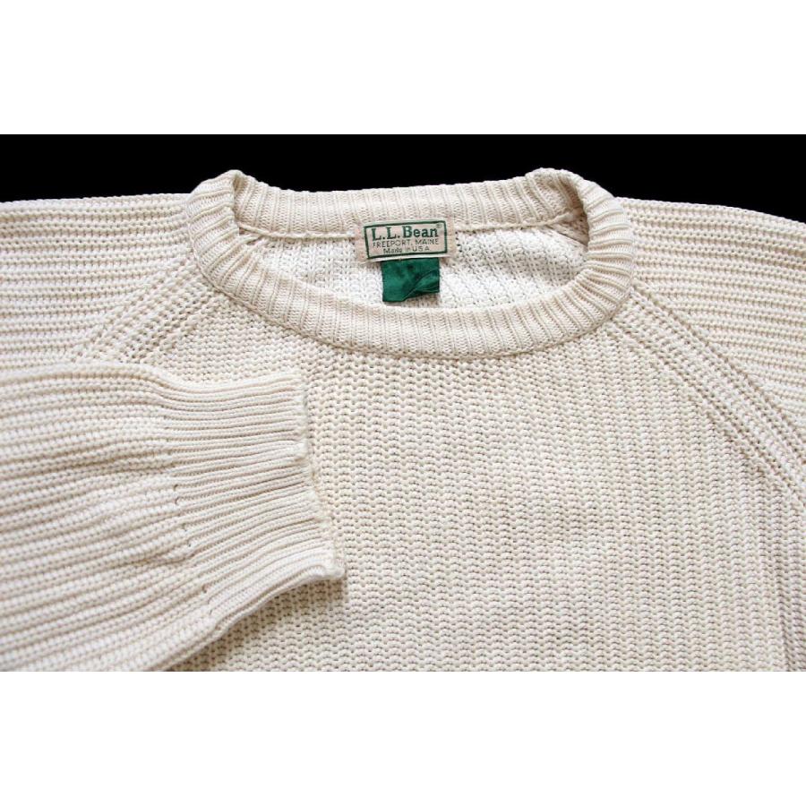 L.L.Bean（エルエルビーン） 80s USA製 無地 ローゲージ コットン