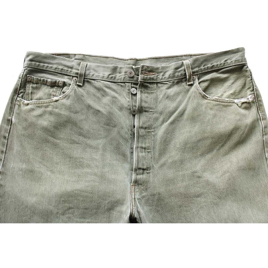 Levi's（リーバイス） メキシコ製 501 先染め カラーデニムパンツ 薄緑