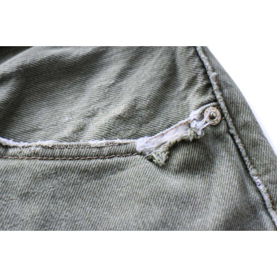 Levi's（リーバイス） メキシコ製 501 先染め カラーデニムパンツ 薄緑