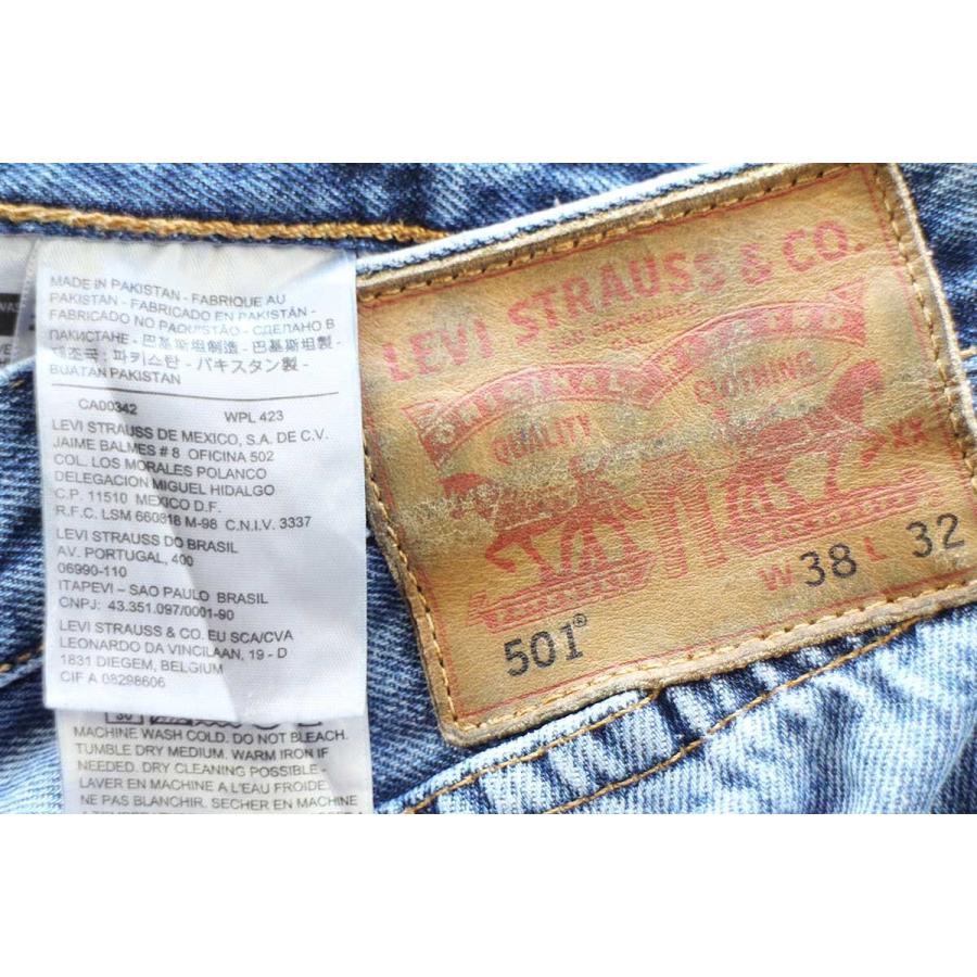 Levi's（リーバイス） 501 USED加工 ストレッチ デニムパンツ w38 L32