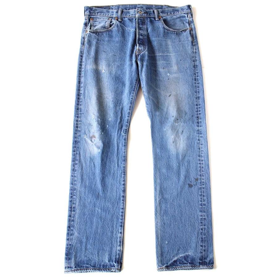 Levi's（リーバイス） メキシコ製 501 ダメージ&ペンキ飛び デニム