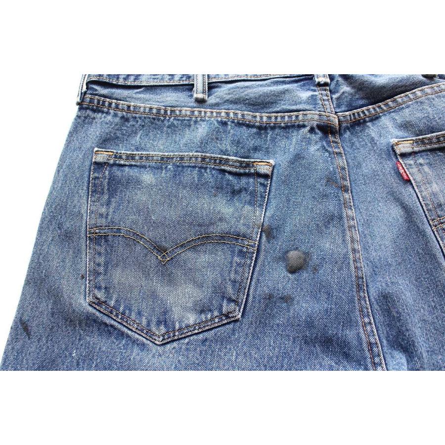 Levi's（リーバイス） メキシコ製 501 ダメージ&ペンキ飛び デニム