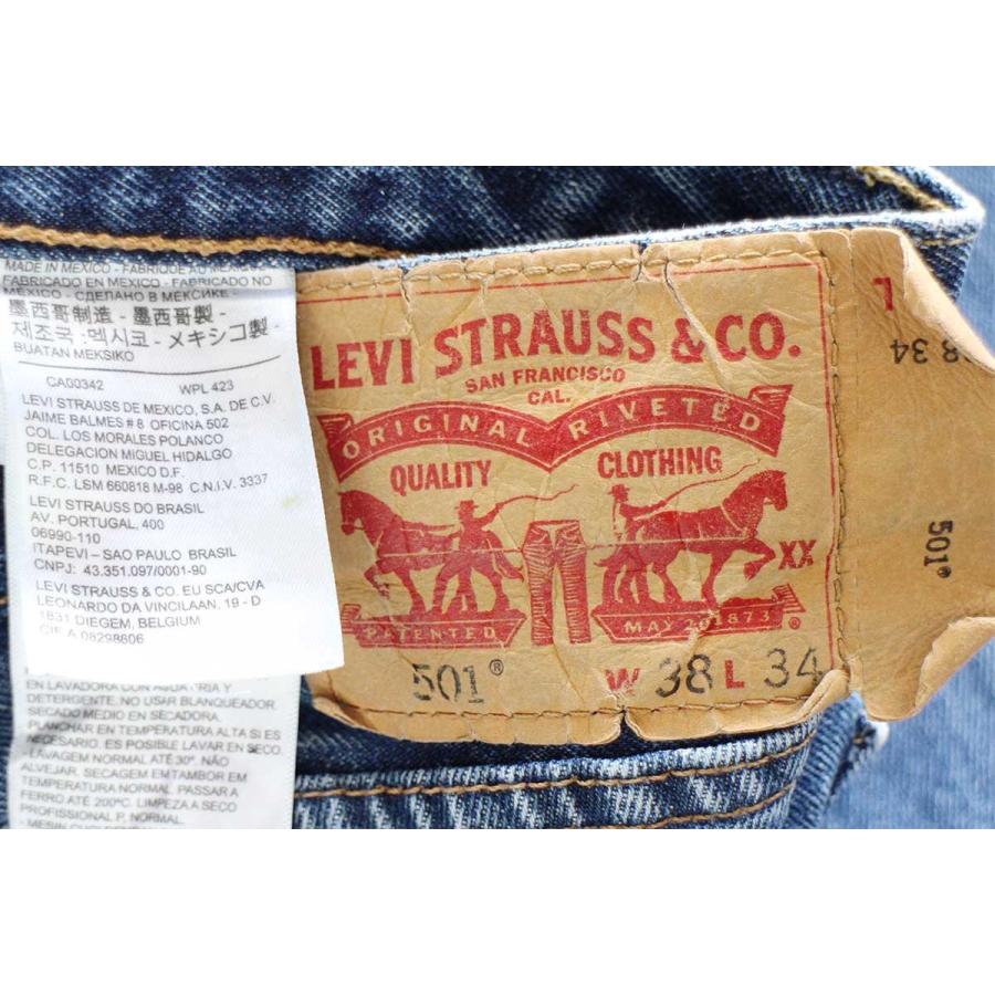 Levi's（リーバイス） メキシコ製 501 ダメージ&ペンキ飛び デニム