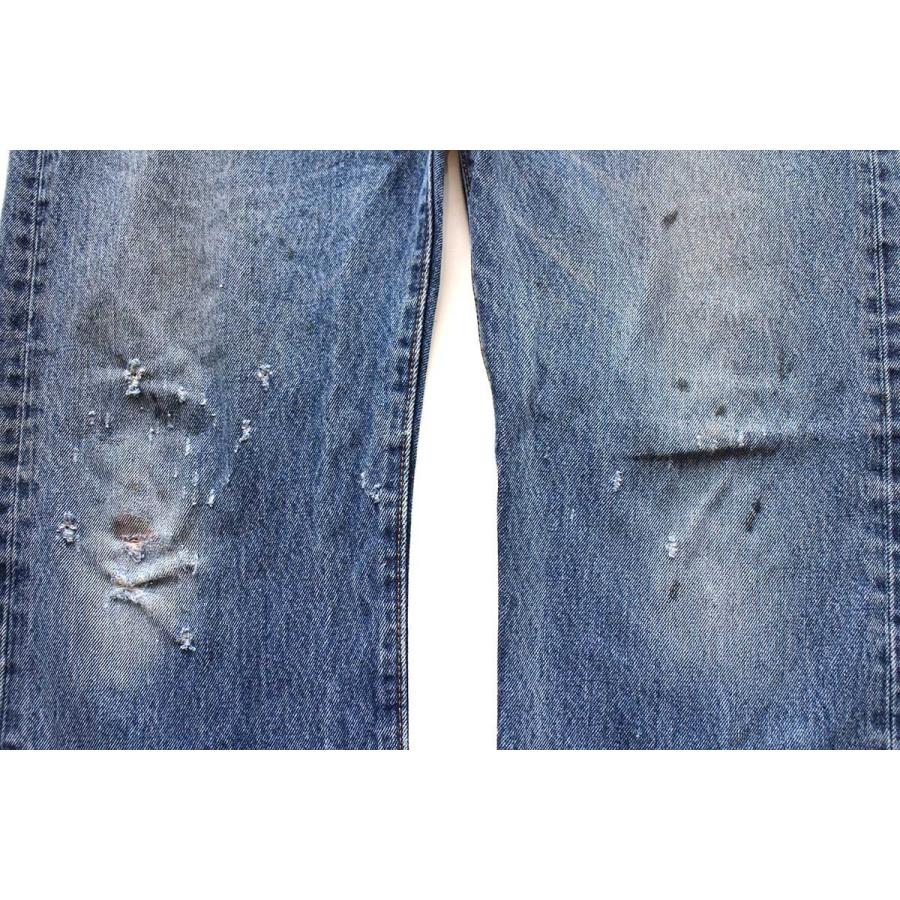 Levi's（リーバイス） メキシコ製 501 ダメージ&ペンキ飛び デニム