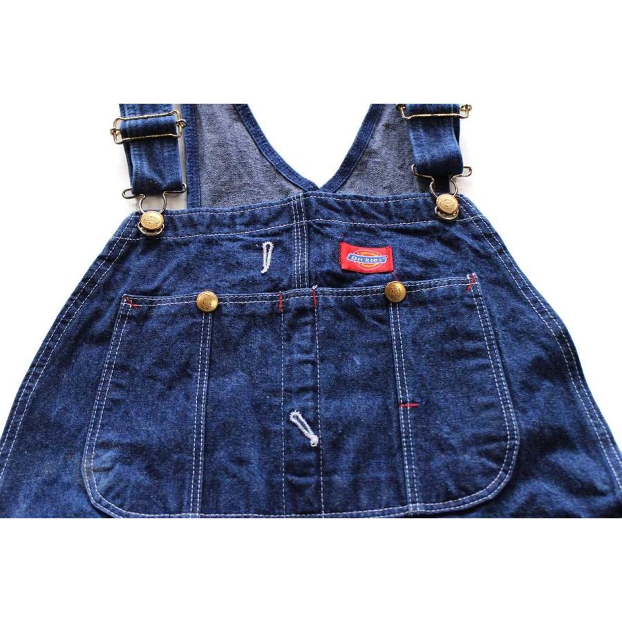 90s USA製 Dickies オーバーオール ペンキ ディッキーズ W36 90s USA製 Dickiesディッキーズ ペンキ飛び デニム オーバーオール w32