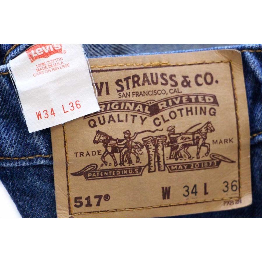 Levi's 90s USA製 Levi'sリーバイス 517 デニムパンツ w34 L36☆ブーツ