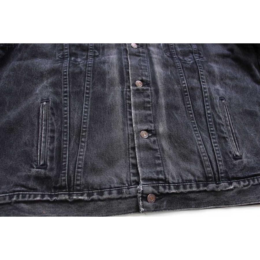 USA製　リーバイス　70507 デニムトラッカージャケット　ブラック　XL 美品 XL 先染め 70507 USA Levi's ブラックデニムジャケット