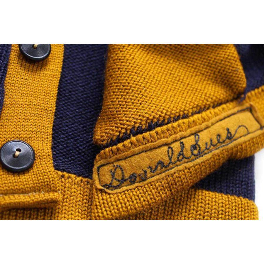 40s ENGLEWOOD Chicago VOCATIONAL パッチ付き ツートン ウールニット 