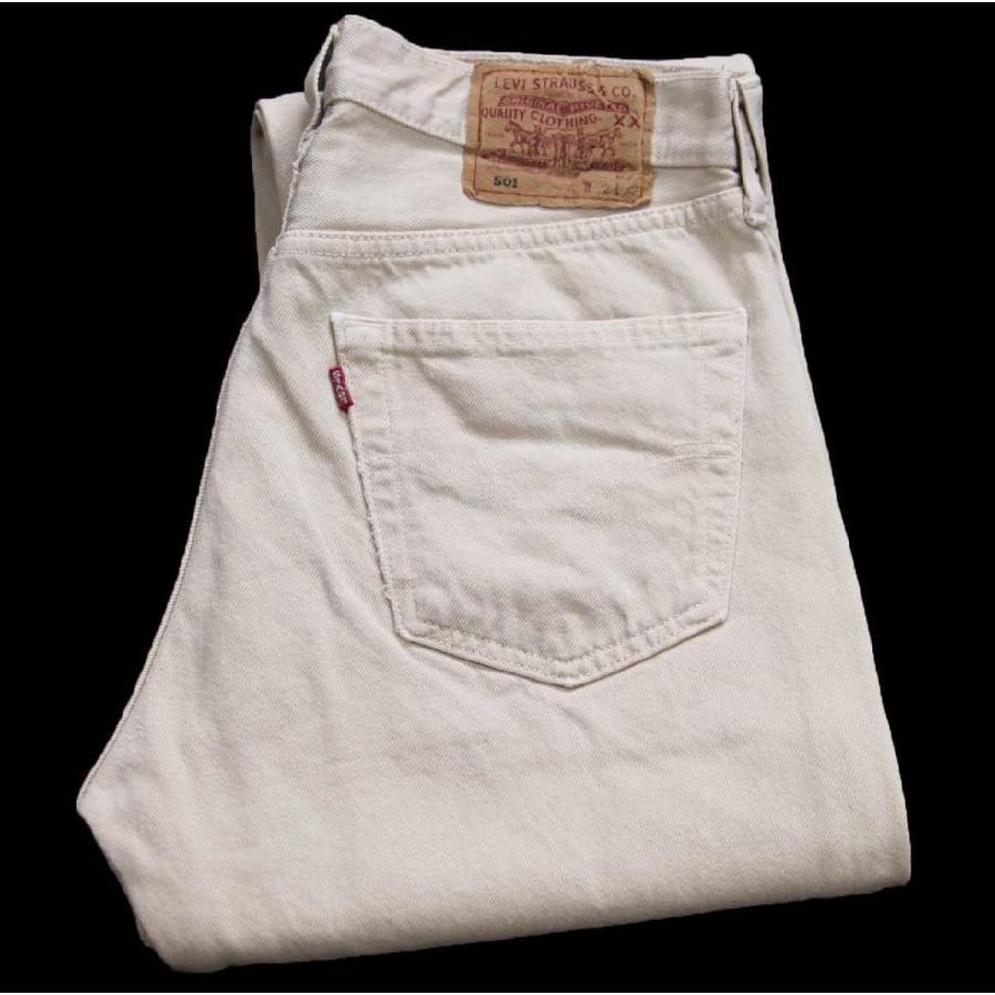 Levi's（リーバイス） 90s 英国製 501 カラーデニムパンツ カーキ W32