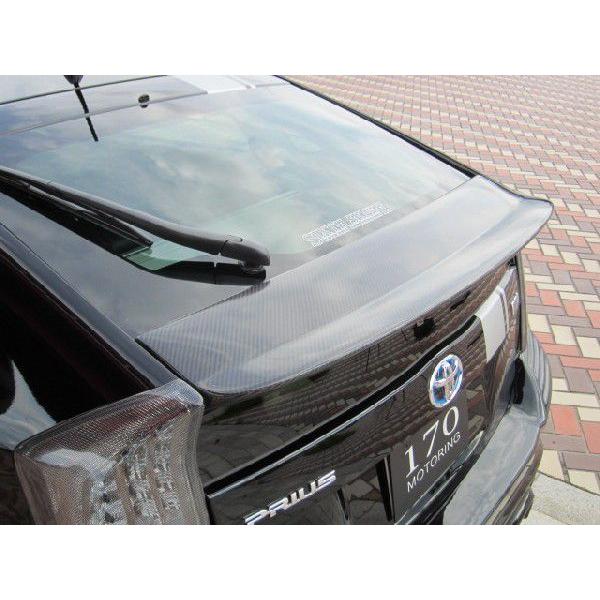 30プリウス用 リアウイング カーボンタイプ FRP未塗装 【シックス