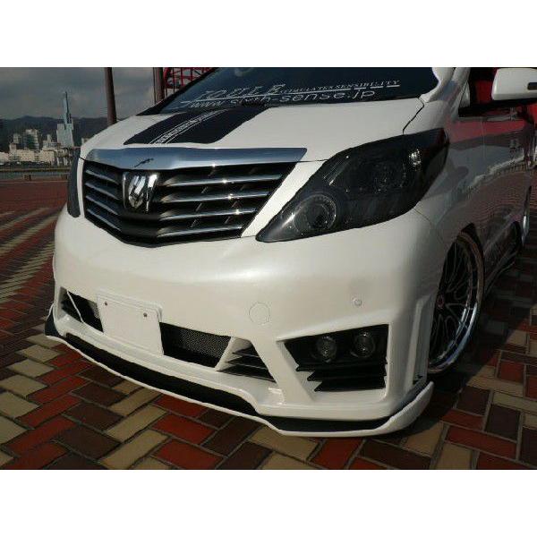 アルファード 20系Sグレード前期 フロントバンパースポイラー FRP未