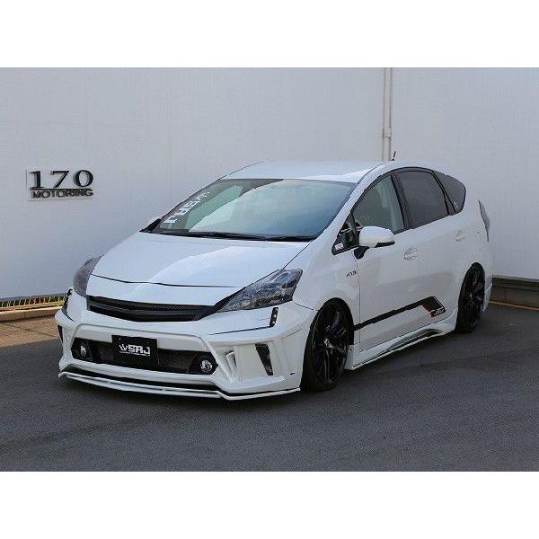 40プリウスα ジュールフロントバンパースポイラー＋リップスポイラー2