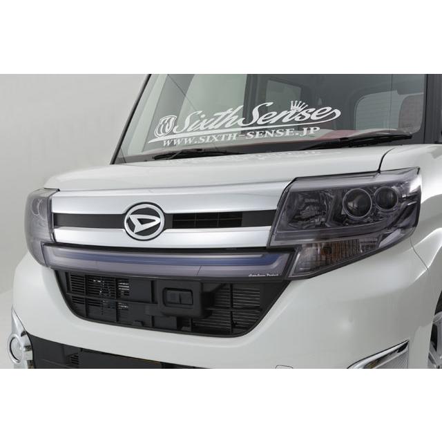 L600タントカスタム前期専用 フロントグリルカバー ライトスモーク（ノーマル/ドット仕様） 【シックスセンス ヤフーショップ】の画像