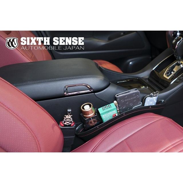 30アルファード 隙間ポケット 左右セット SIXTHSNESE ワッペン